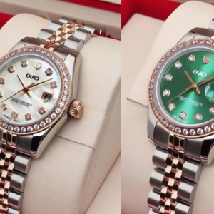 Pack Especial Reloj Tipo Rolex Mujer Verde y Blanco